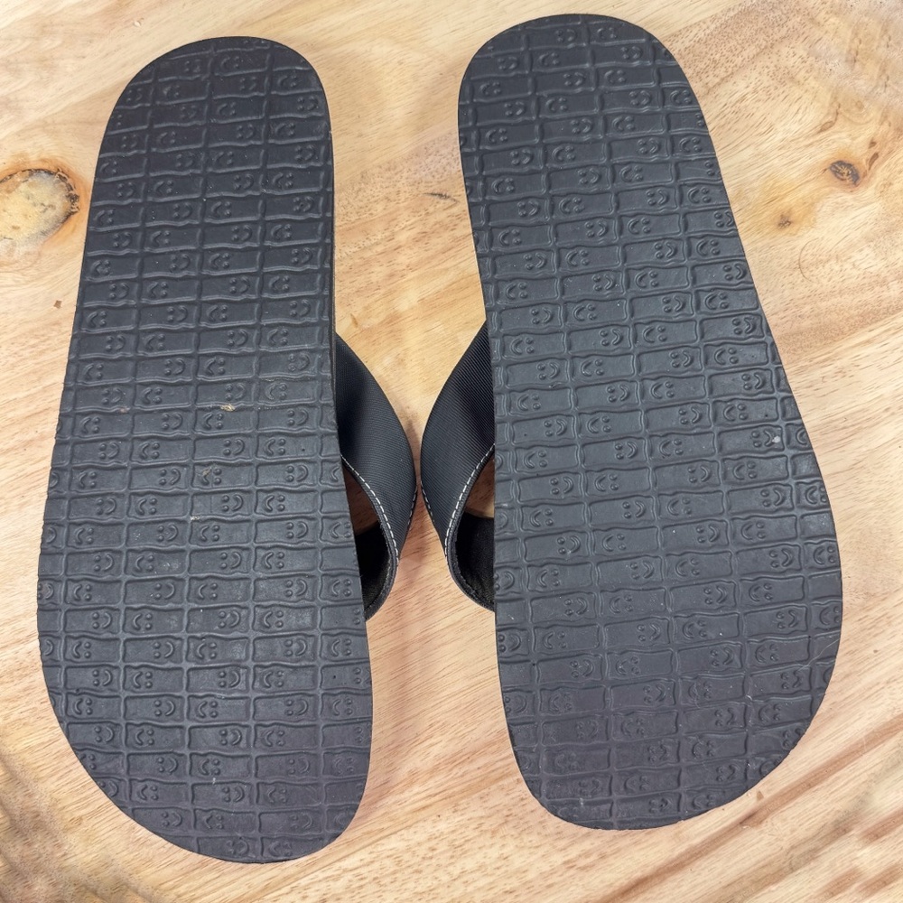 Sanuk Beer Cozy Yoga Mat Flip Flops Thong Sandals Black Mens Size 13 SMS2839C - Picture 8 of 10